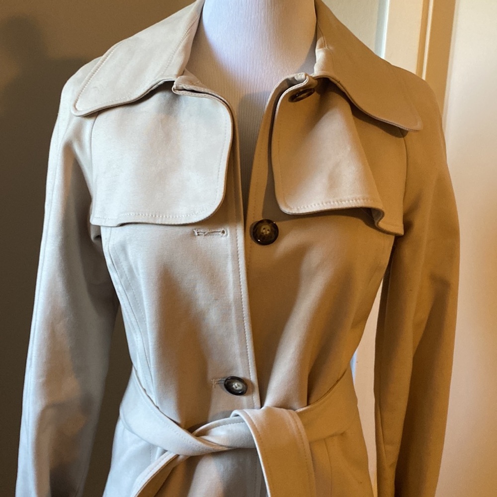 Reiss classic beige trench coat size small - Picture 4 of 5